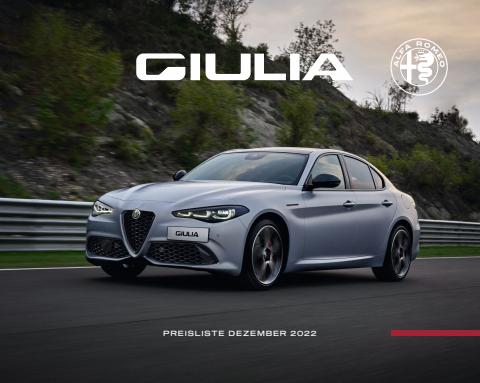 Alfa Romeo Katalog | Alfa Romeo Giulia – modelljahr 2023 | 26.1.2023 - 26.1.2024