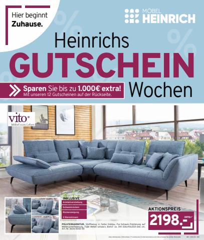 Möbel Heinrich Katalog | Heinrichs GUTSCHEIN | 24.4.2022 - 24.5.2022
