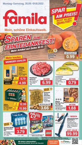famila Nordwest Katalog in Bremen | Markt - Angebote | 25.9.2022 - 1.10.2022