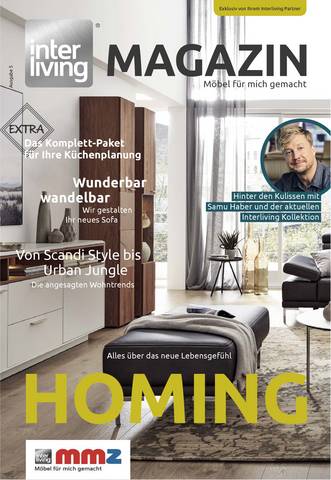 MMZ Möbel Katalog | Interliving Partner Magazin Homing | 7.9.2021 - 31.12.2021