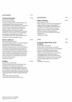 Mövenpick Restaurants Katalog | Getränkekarte | 13.1.2022 - 31.12.2022