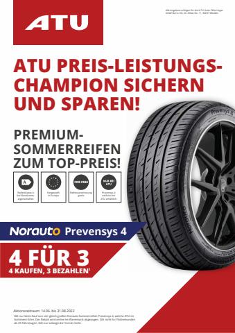 Angebote von Auto, Motorrad und Werkstatt in München | Angebote Prospekt  in ATU | 21.6.2022 - 31.8.2022