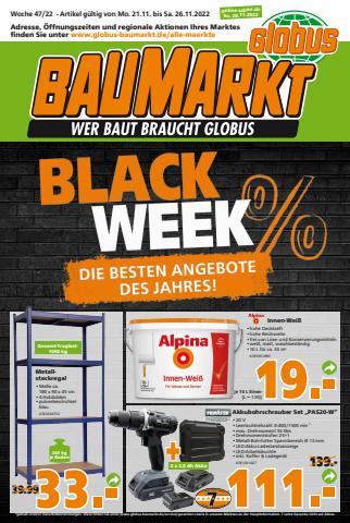 Angebote von Baumärkte und Gartencenter in Hamburg | Globus Baumarkt prospekt in Globus Baumarkt | 20.11.2022 - 26.11.2022