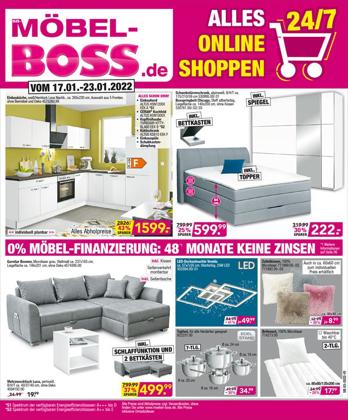 Angebote von Möbelhäuser im SB Möbel Boss Prospekt ( Gestern veröffentlicht)