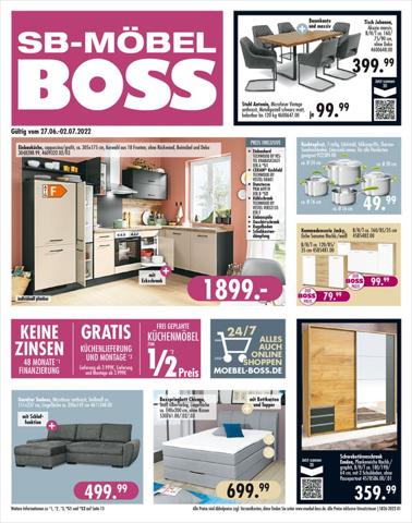 SB Möbel Boss Katalog | SB Möbel Boss flugblatt | 26.6.2022 - 2.7.2022