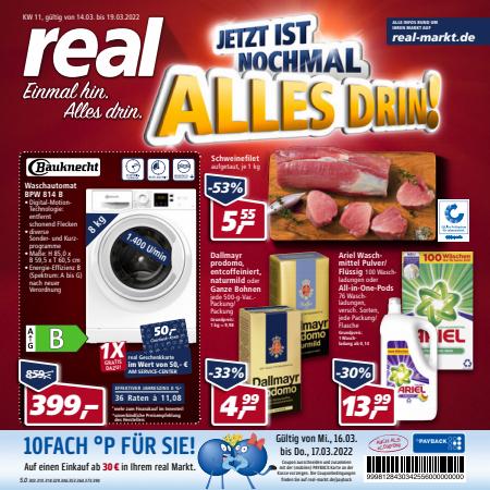 real Katalog in Frankfurt am Main | real flugblatt | 14.3.2022 - 19.3.2022