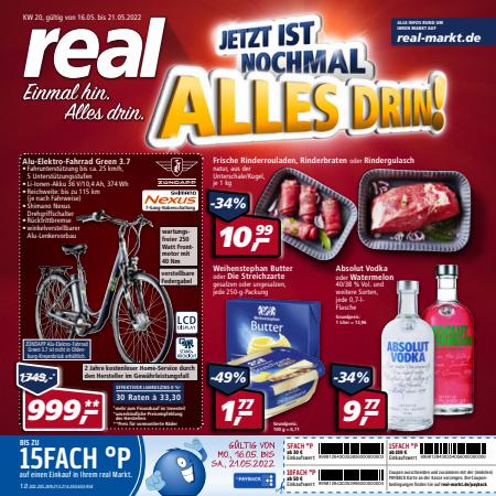 real Katalog in Bremerhaven | real flugblatt | 16.5.2022 - 21.5.2022