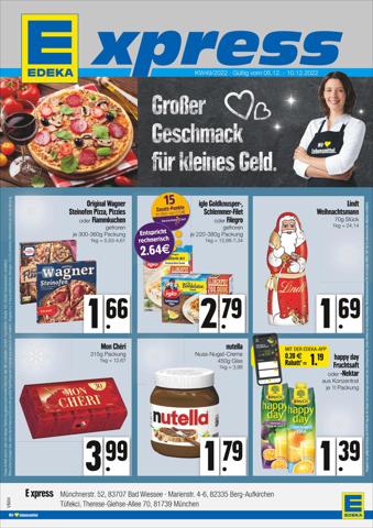 Angebote von Supermärkte in München | Edeka flugblatt in EDEKA | 4.12.2022 - 10.12.2022