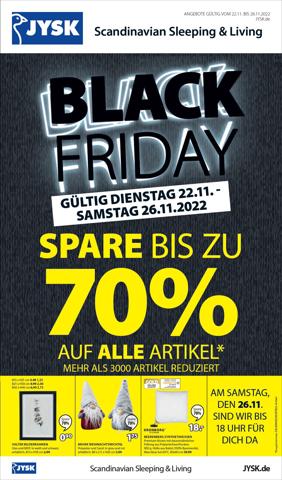 Angebote von Möbelhäuser in München | Black Friday Prospekt in JYSK | 22.11.2022 - 26.11.2022
