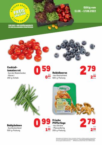 Angebote von Supermärkte | Obst & Gemüse Frischepreise in Metro | 11.8.2022 - 17.8.2022