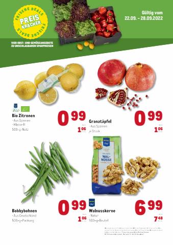 Metro Katalog | Obst & Gemüse Frischepreise | 22.9.2022 - 28.9.2022