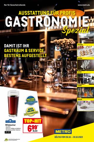 Metro Katalog in Köln | Gastro Spezial | 6.10.2022 - 19.10.2022