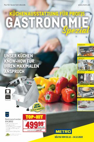 Angebot auf Seite 1 des Gastro Spezial-Katalogs von Metro