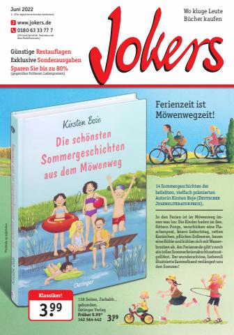 Angebote von Bücher und Schreibwaren in Hamburg | JUNI 2022 in Jokers | 26.5.2022 - 30.6.2022