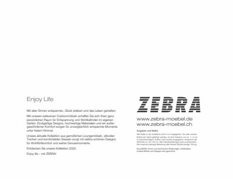 Zebra Möbel Katalog | Zebra Möbel Katalog 2022 | 12.1.2022 - 31.12.2022