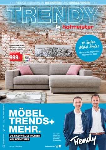 Hofmeister Katalog | Möbel Trends | 29.12.2021 - 31.12.2022
