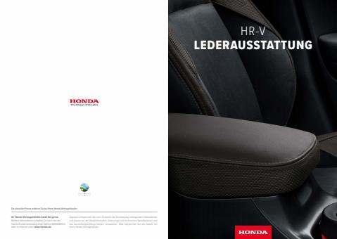Honda Katalog | Honda HR-V LEDERAUSSTATTUNG | 22.3.2023 - 22.3.2024
