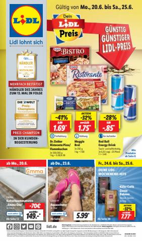 Angebote von Supermärkte in Köln | Lidl flugblatt in Lidl | 20.6.2022 - 25.6.2022