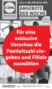 Lidl Katalog | Lidl flugblatt | 9.10.2023 - 14.10.2023
