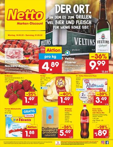 Netto Marken-Discount Katalog in Wilhelmshaven | Filial-Angebote | 16.5.2022 - 21.5.2022