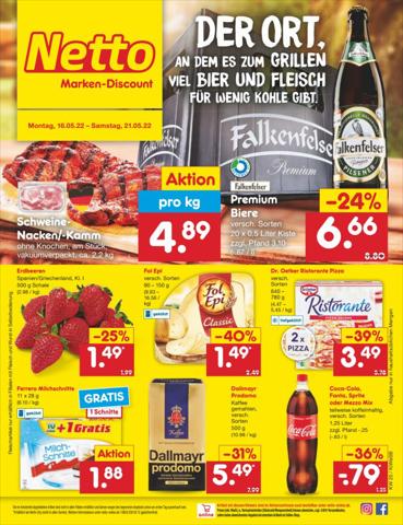 Netto Marken-Discount Katalog in Frankfurt am Main | Filial-Angebote | 16.5.2022 - 21.5.2022
