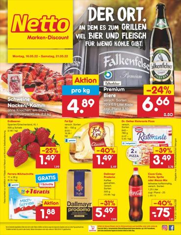 Netto Marken-Discount Katalog in München | Filial-Angebote | 16.5.2022 - 21.5.2022