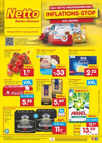 Angebote von Discounter in Hamburg | Filial-Angebote in Netto Marken-Discount | 27.6.2022 - 2.7.2022