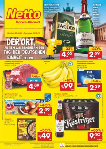 Netto Marken-Discount Katalog | Filial-Angebote | 26.9.2022 - 1.10.2022