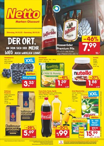 Netto Marken-Discount Katalog in Köln | Filial-Angebote | 4.10.2022 - 8.10.2022