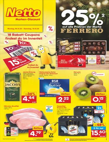 Angebote von Discounter in Stuttgart | Filial-Angebote in Netto Marken-Discount | 5.12.2022 - 10.12.2022