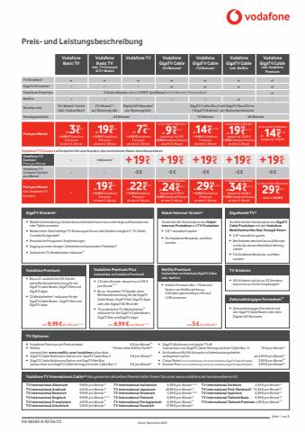 Vodafone Katalog in Frankfurt am Main | Preis- und Leistungsbeschreibung | 12.9.2023 - 30.9.2023