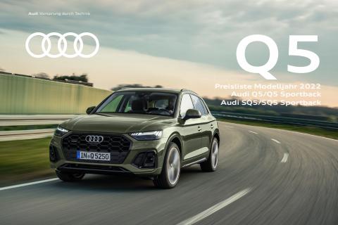 Angebot auf Seite 112 des Q5-Katalogs von Audi