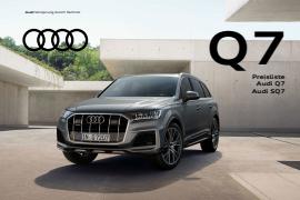 Angebot auf Seite 123 des Q7-Katalogs von Audi