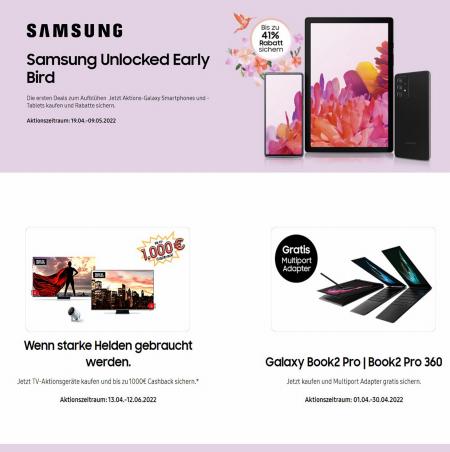Samsung Katalog in Köln | Bis zu 40% Rabatt! | 19.4.2022 - 12.6.2022