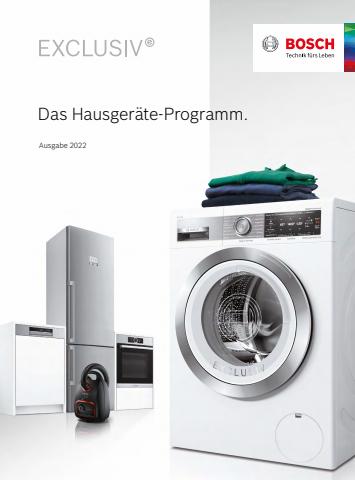 Bosch Katalog | Das Hausgeräte-Programm. | 2.2.2022 - 31.12.2022