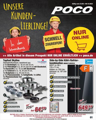 Poco Katalog in Köln | Poco flugblatt | 23.9.2022 - 9.10.2022