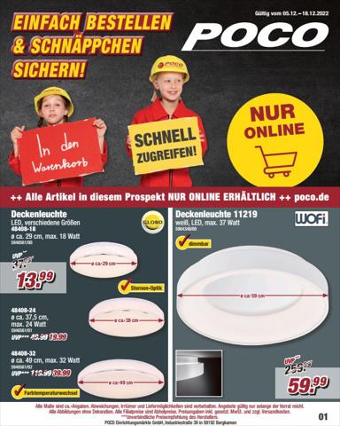 Angebote von Möbelhäuser in Düsseldorf | Poco flugblatt in Poco | 5.12.2022 - 18.12.2022