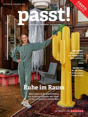 Bauhaus Katalog in Frankfurt am Main | BAUHAUS passt Magazin | 15.9.2022 - 30.11.2022