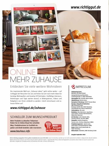 Bauhaus Katalog in Hamburg | Zuhause-Leben-2022 | 29.9.2022 - 31.12.2022