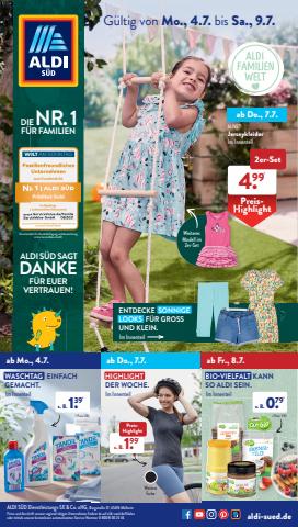 Angebote von Discounter in Köln | Aldi Süd flugblatt in Aldi Süd | 4.7.2022 - 9.7.2022