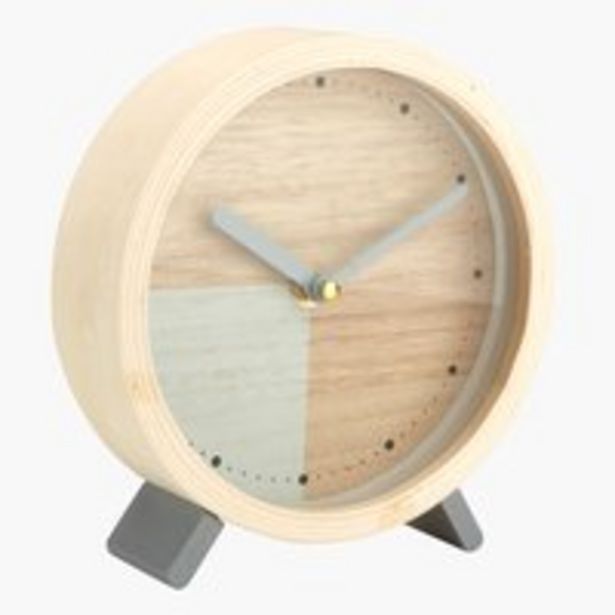 Uhr SIGFRED Ø15cm natur für 2,5€