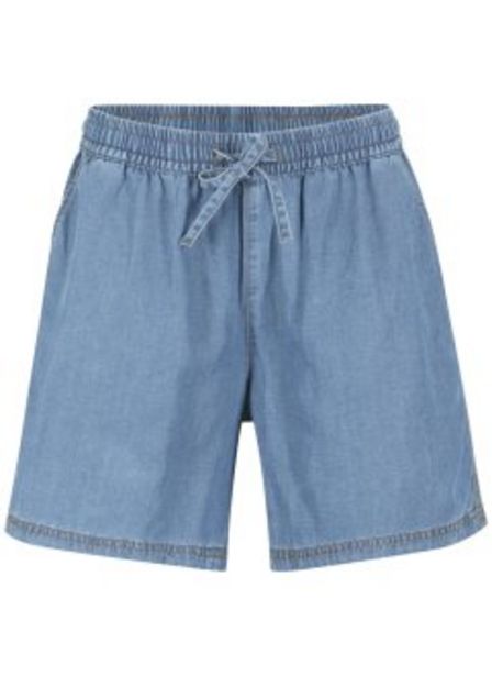 Leichte Denim Shorts mit Bequembund, extra weit für 18,99€ in bonprix