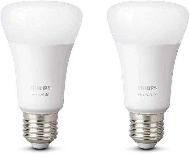 PHILIPS Hue White E27 Doppelpack Bluetooth LED Lampen Warmweiß für 18,99€