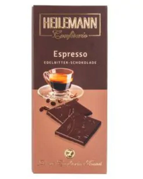 Edelbitter-Schokolade ESPRESSO von Heilemann, 80g für 2,29€