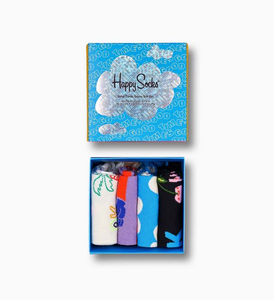 4-Pack Good Times Socks Gift Set für 27€ in Happy Socks