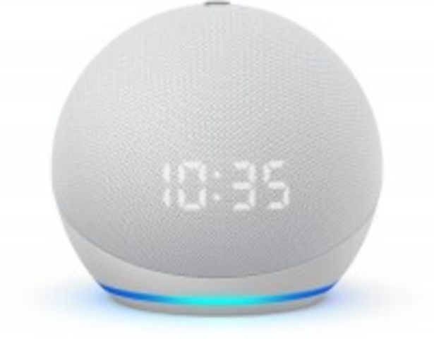 Amazon Echo Dot (4. Gen.) mit Uhr weiß für 34,99€ in Euronics