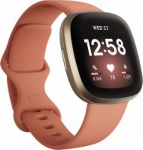 Fitbit Versa 3 Smartwatch pink clay/soft gold aluminum für 129€ in Euronics