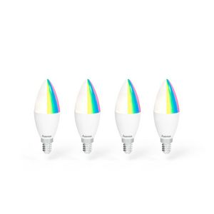 HAMA 4er Pack, E14, 5.5W, RGBW WLAN-LED Lampe Multi-Colour (16 Millionen Farben) für 11,99€ in Saturn