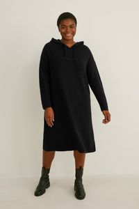 Strick-Kleid mit Kapuze für 24,99€ in C&A
