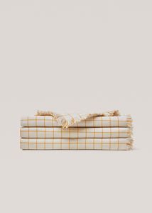 Decke mit gewebtem Karo 150 x 250 cm für 19,99€ in Mango